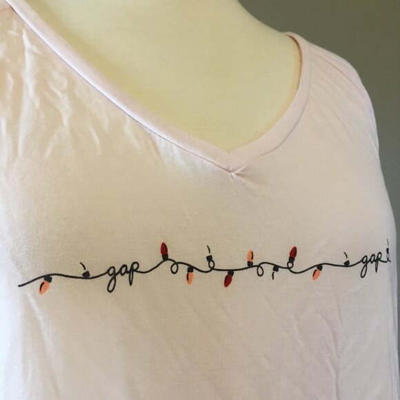 Powder Pink Soft Christmas Light Themed Top - Picture 7 of 14